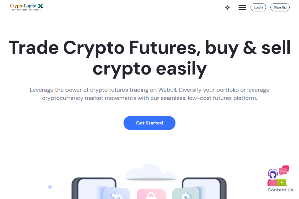 Screenshot of cryptoassetx.net