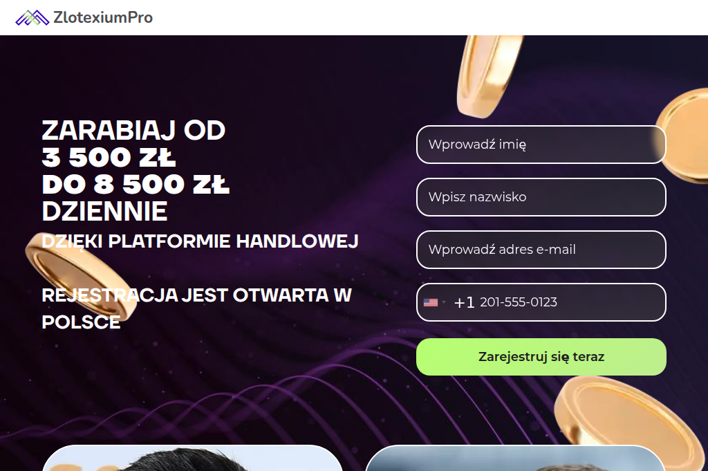 Screenshot of zlotexiumpro.pl