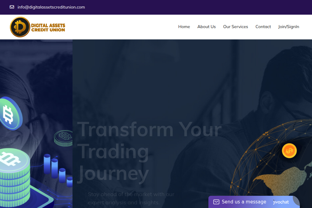Screenshot of digitalassetscredits.com
