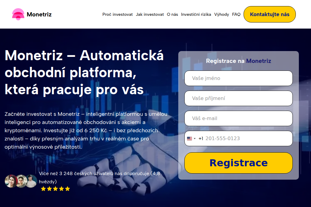 Screenshot of monetriz-ai.net