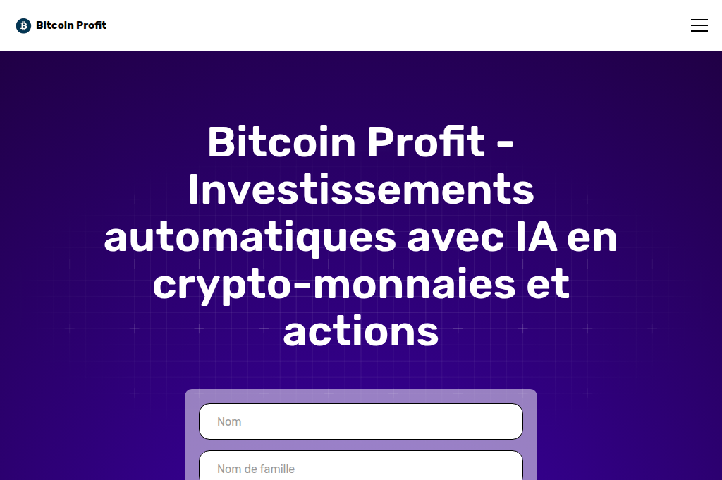 Screenshot of bitcoin-profit.site