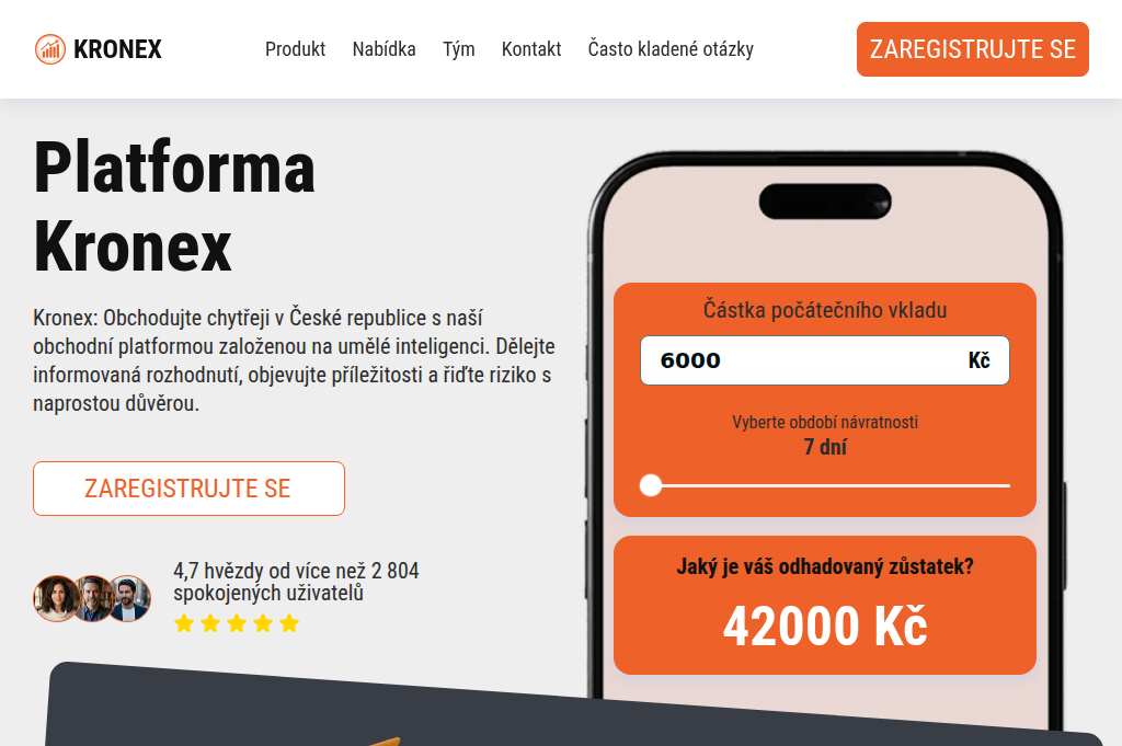 Screenshot of kronex-ai.net