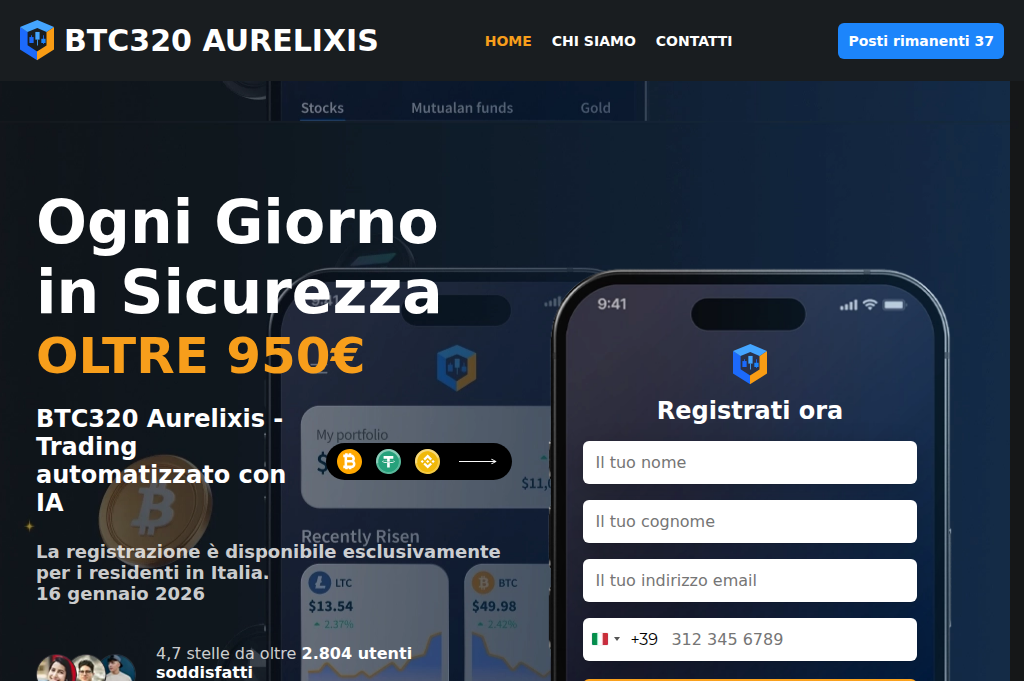 Screenshot of btc320-aurelixis.com