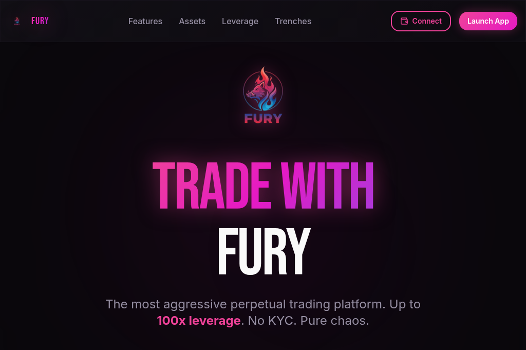 Screenshot of tradewithfury.com