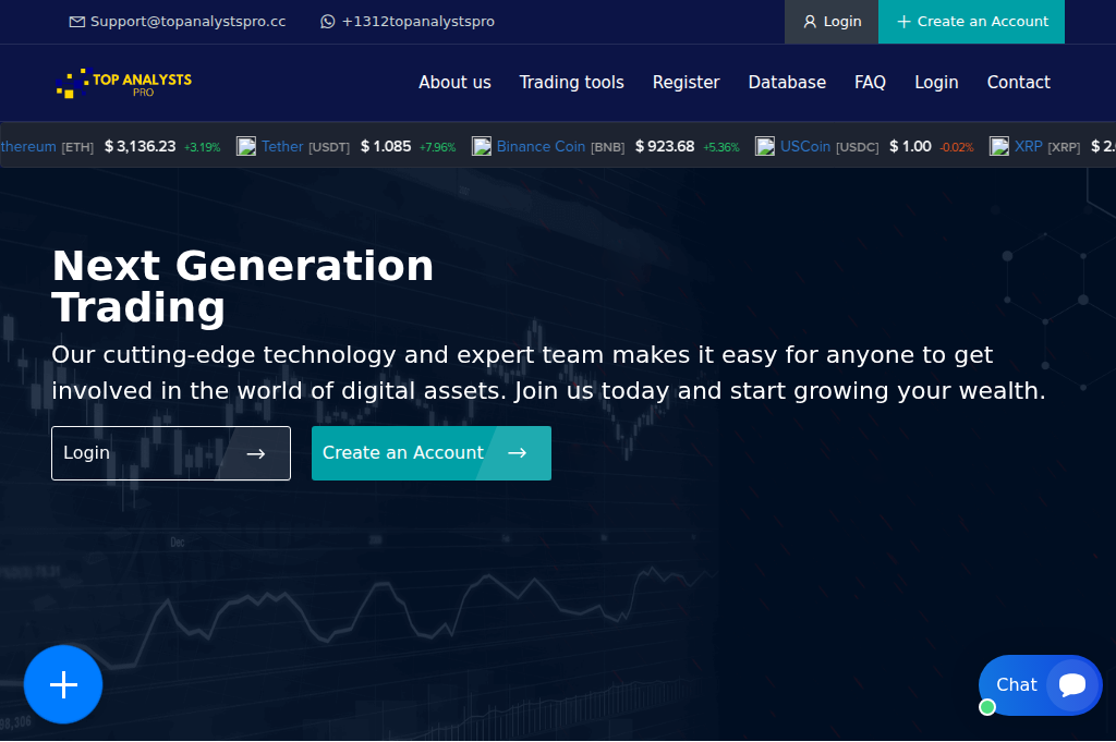 Screenshot of topanalystspro.cc