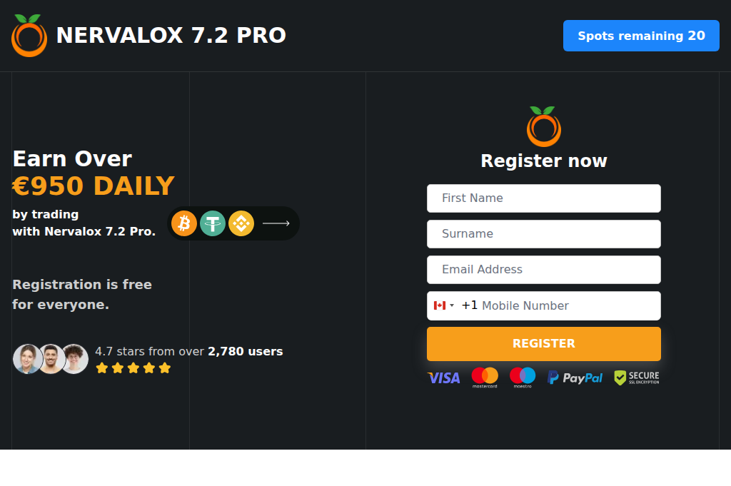 Screenshot of nervalox-72pro.com