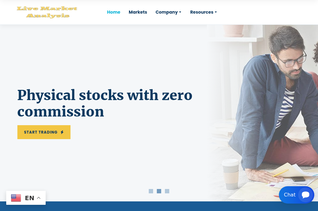 Screenshot of livemarketsanalysis.live