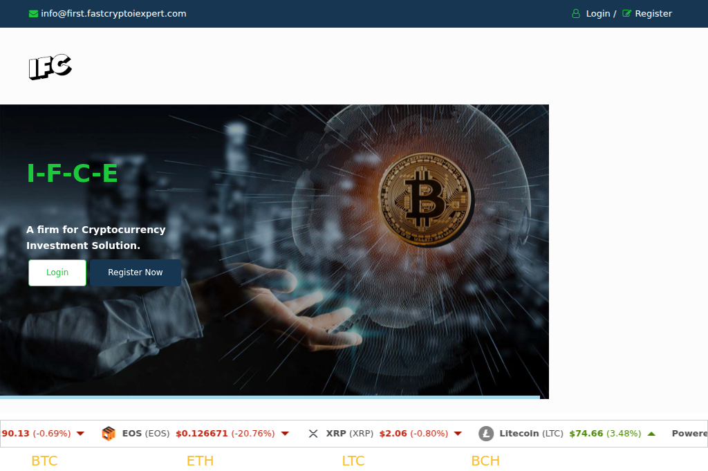 Screenshot of first.fastcryptoiexpert.com