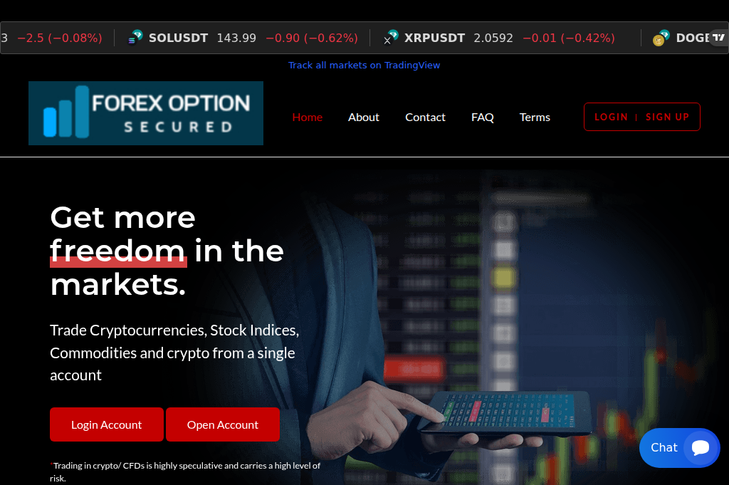 Screenshot of forexoption.info