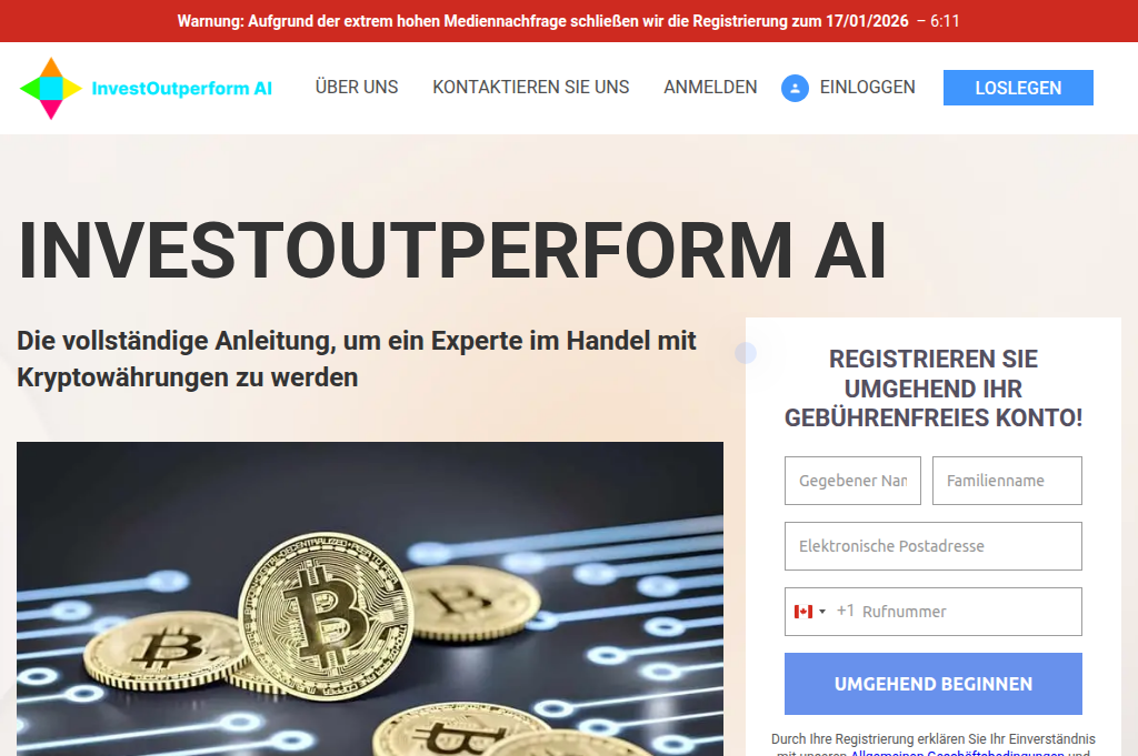 Screenshot of investoutperformai.com