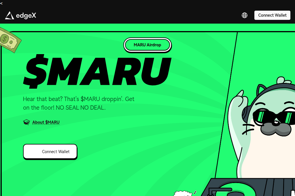 Screenshot of edgex-exchange.xyz
