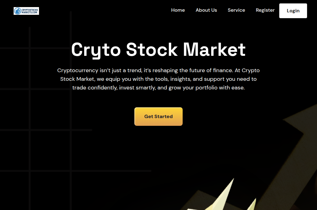 Screenshot of cryptostocksmarkets.com