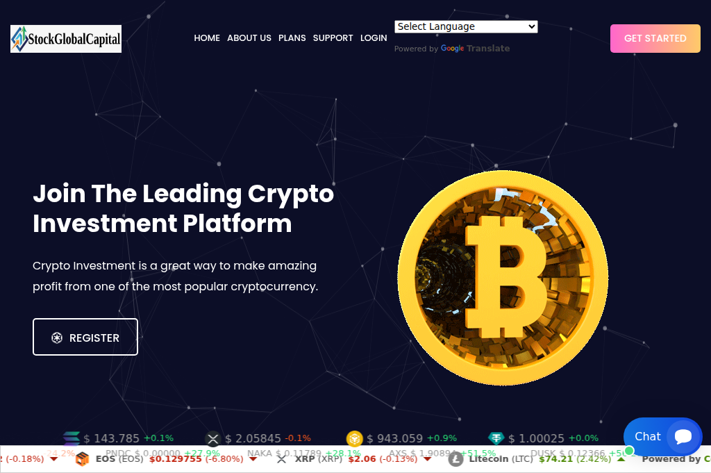 Screenshot of stockglobalcapital.com