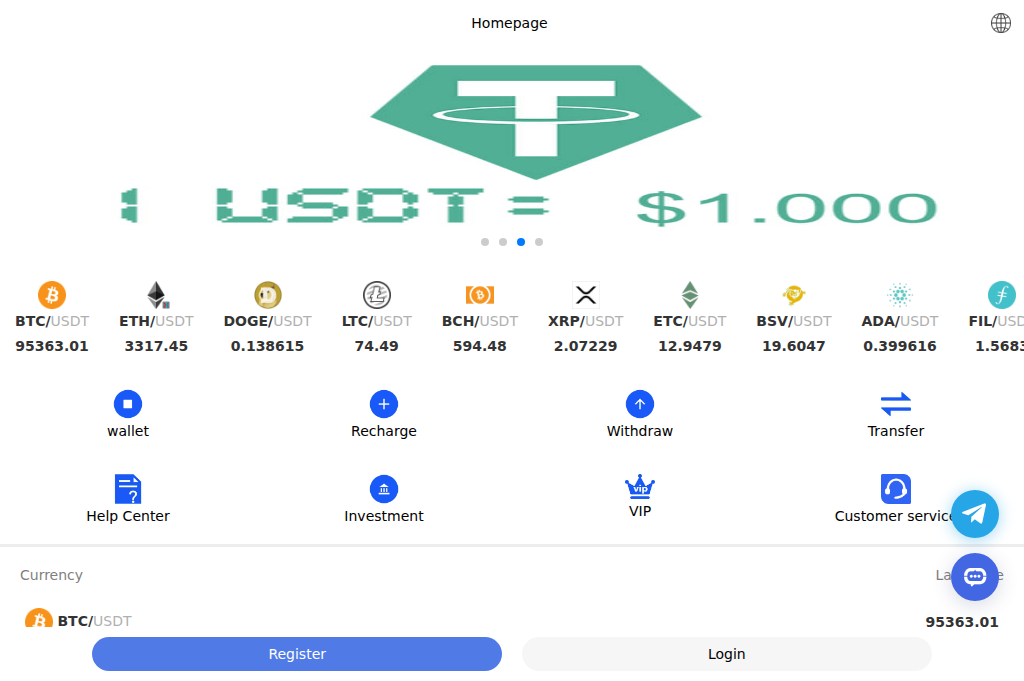 Screenshot of svcoins.org