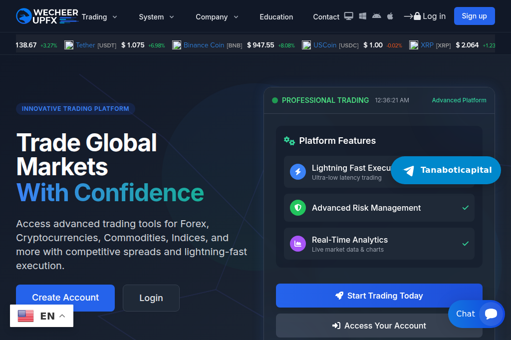 Screenshot of tanaboticapital.com