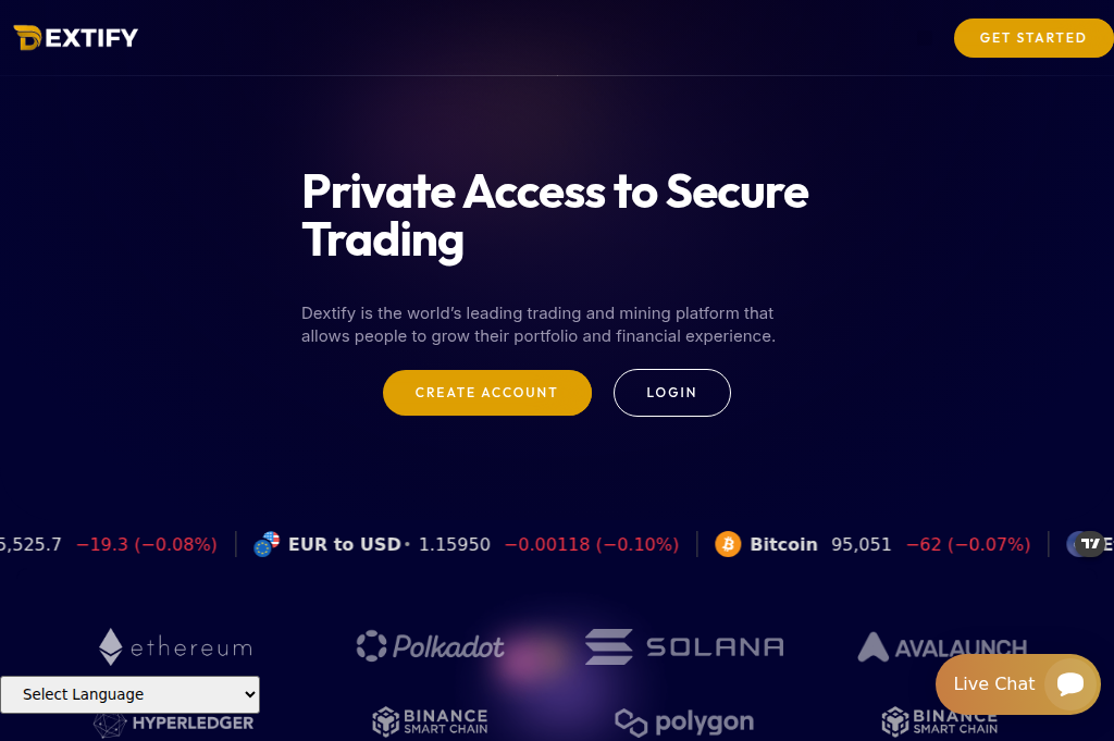 Screenshot of dextifypros.org