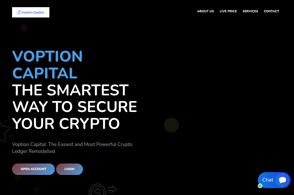 Screenshot of voptioncapital.live
