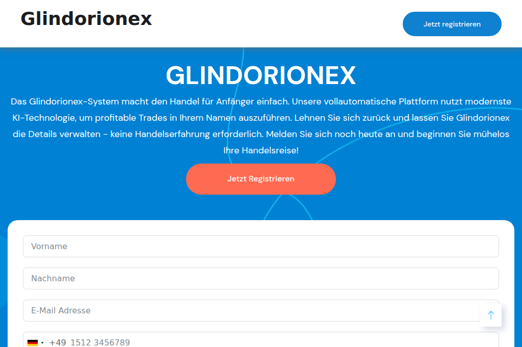 Screenshot of glindorionex.net