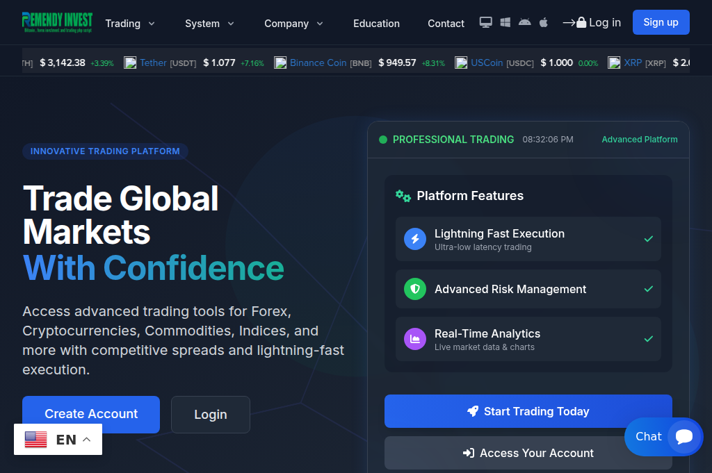 Screenshot of platinumtrustmarket.com