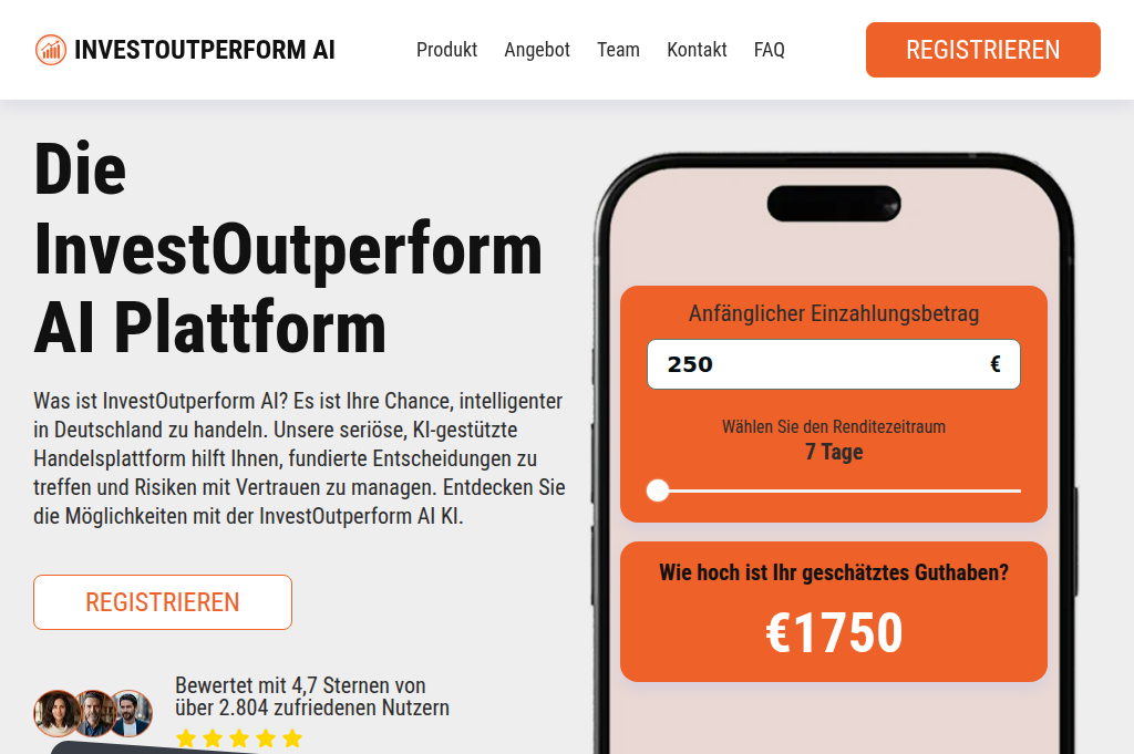 Screenshot of investoutperform-ai.de