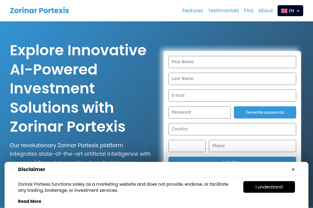 Screenshot of zorinarportexis.com