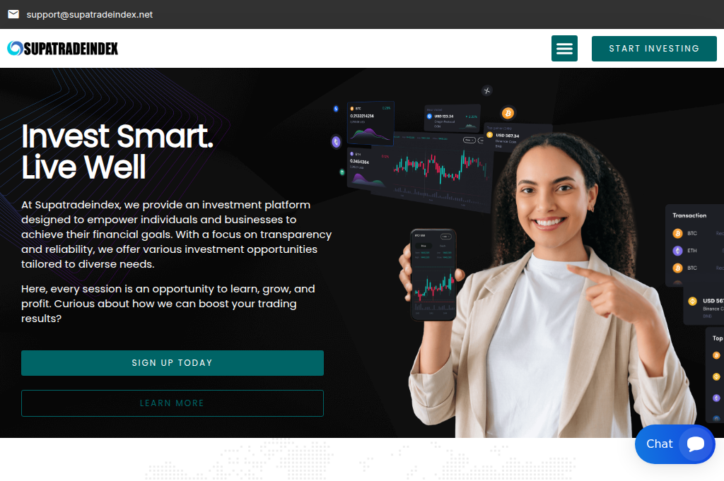 Screenshot of supatradeindex.net