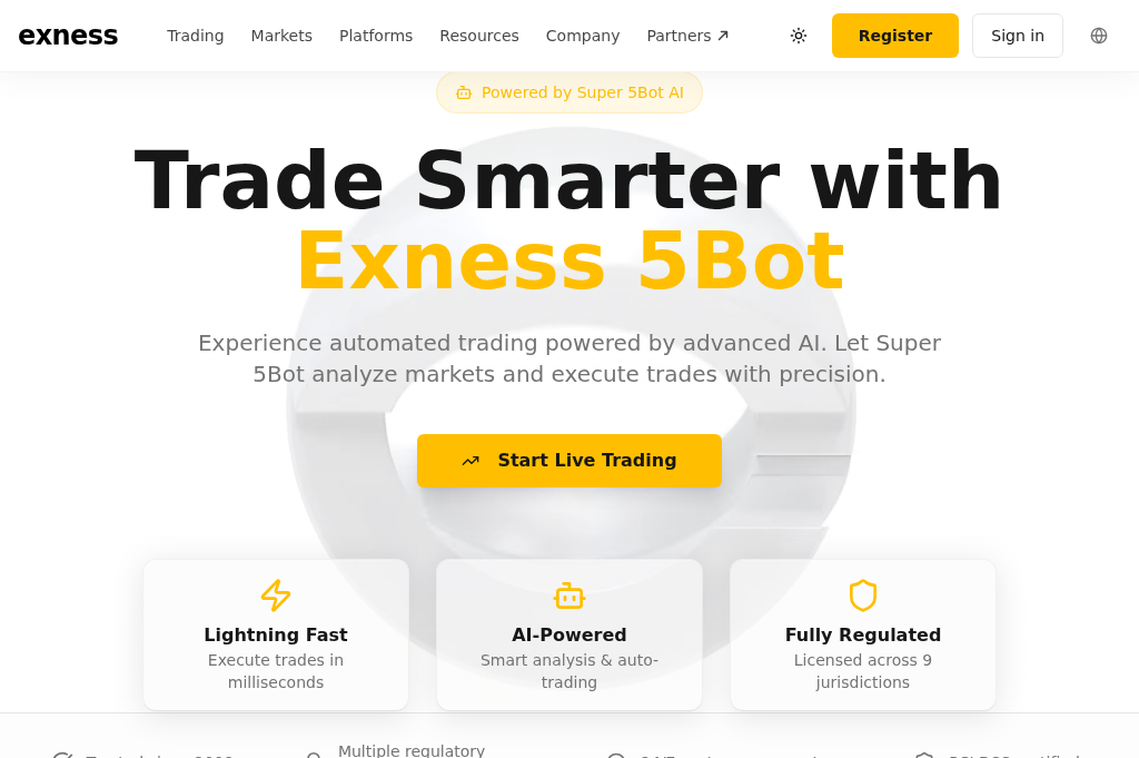 Screenshot of exnes5.icu