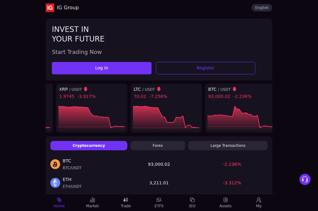 Screenshot of iggroupes.com