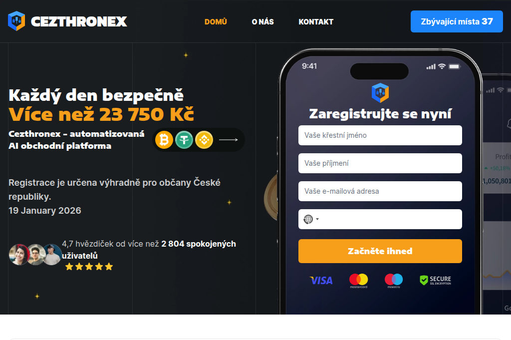 Screenshot of cezthronex-cz.net