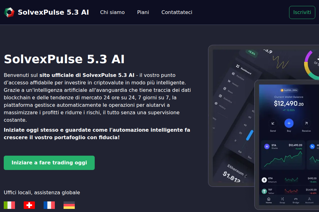 Screenshot of solvexpulse53ai.it