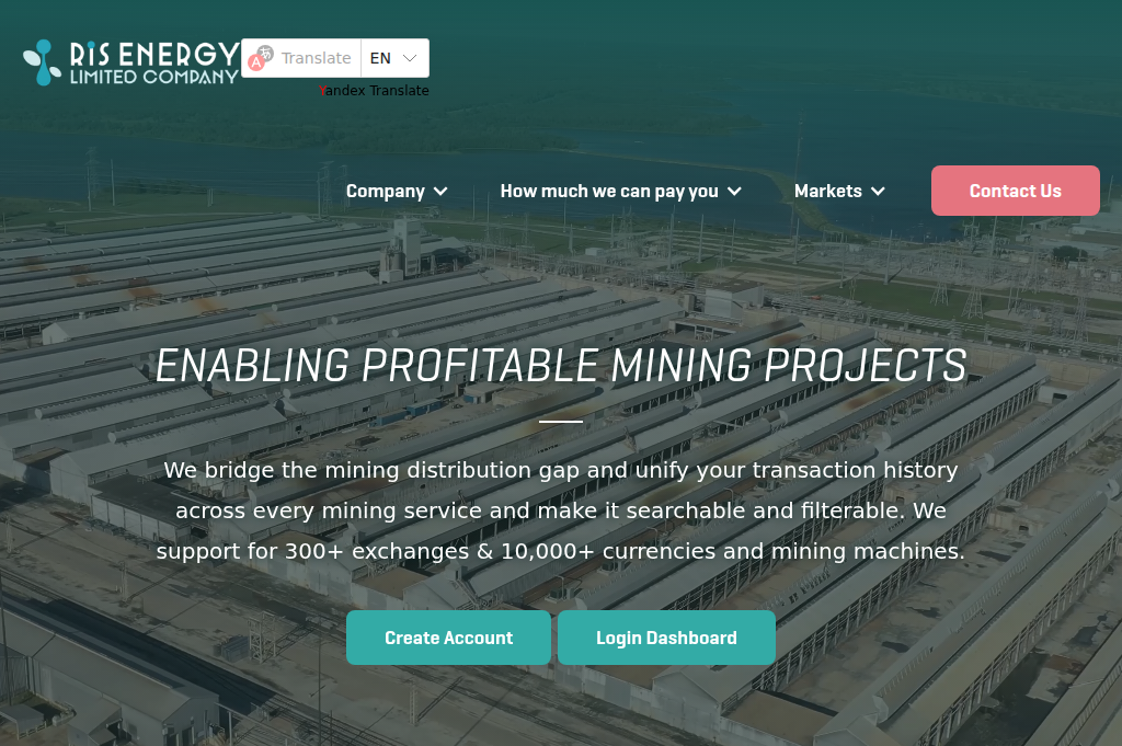 Screenshot of irisenergy-limited.net