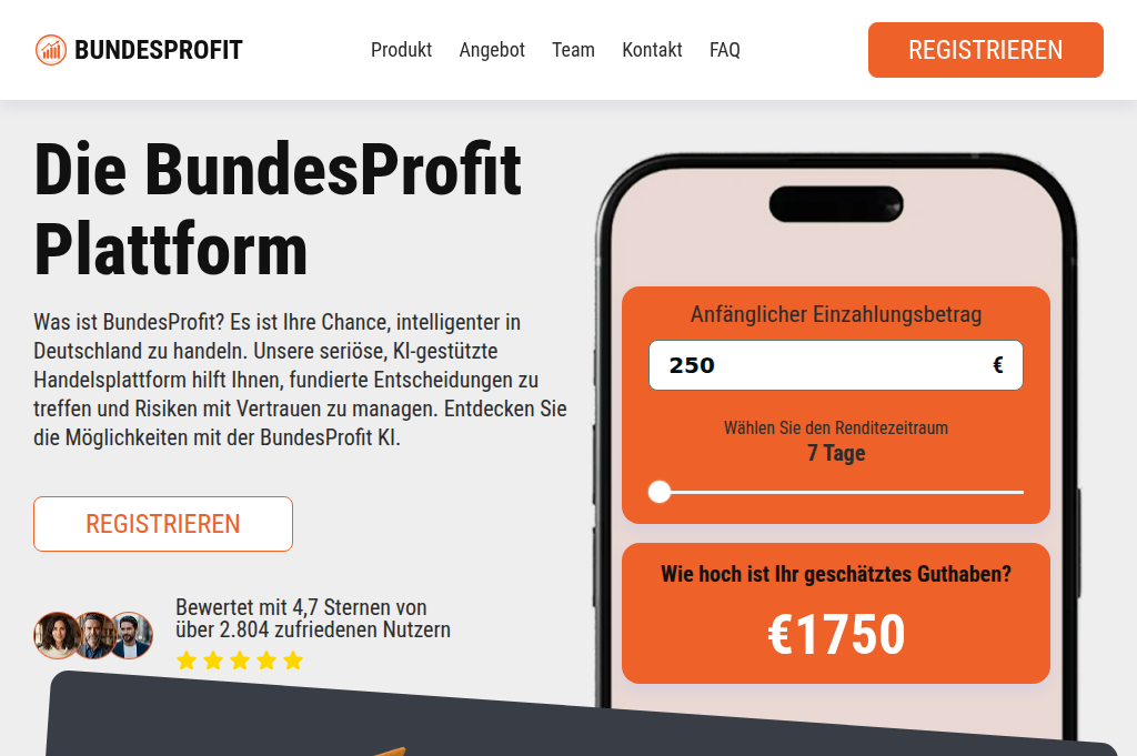 Screenshot of bundes-profit.com