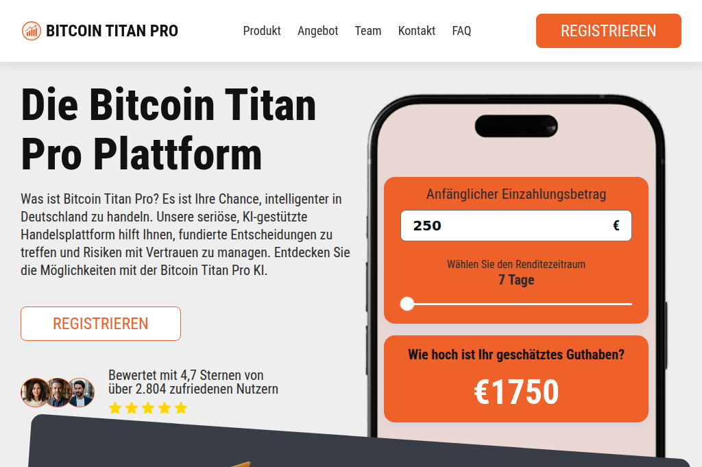 Screenshot of bitcointitan-pro.de