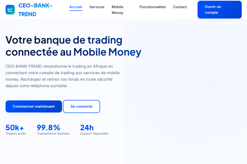 Screenshot of ceo-trade-officiel.org