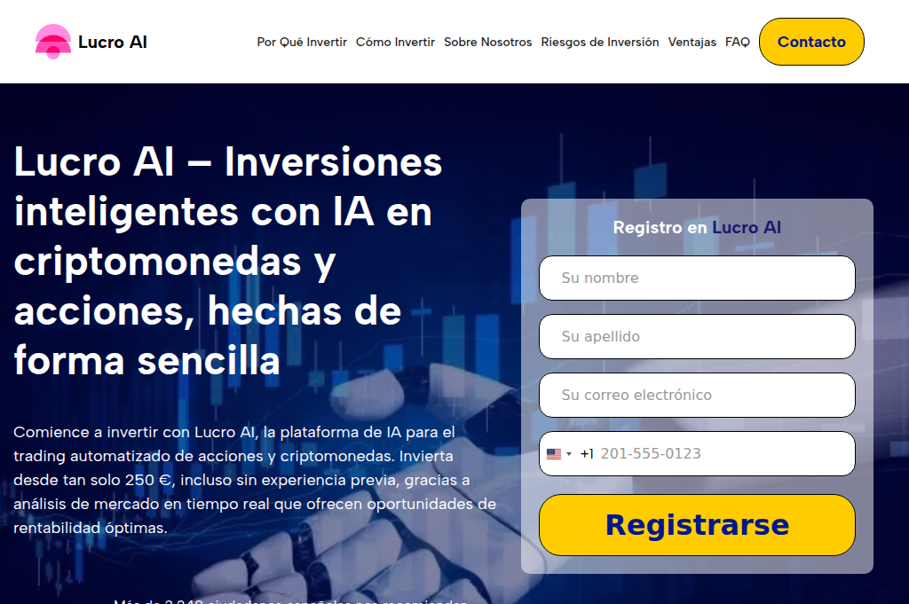Screenshot of lucro-ai.net