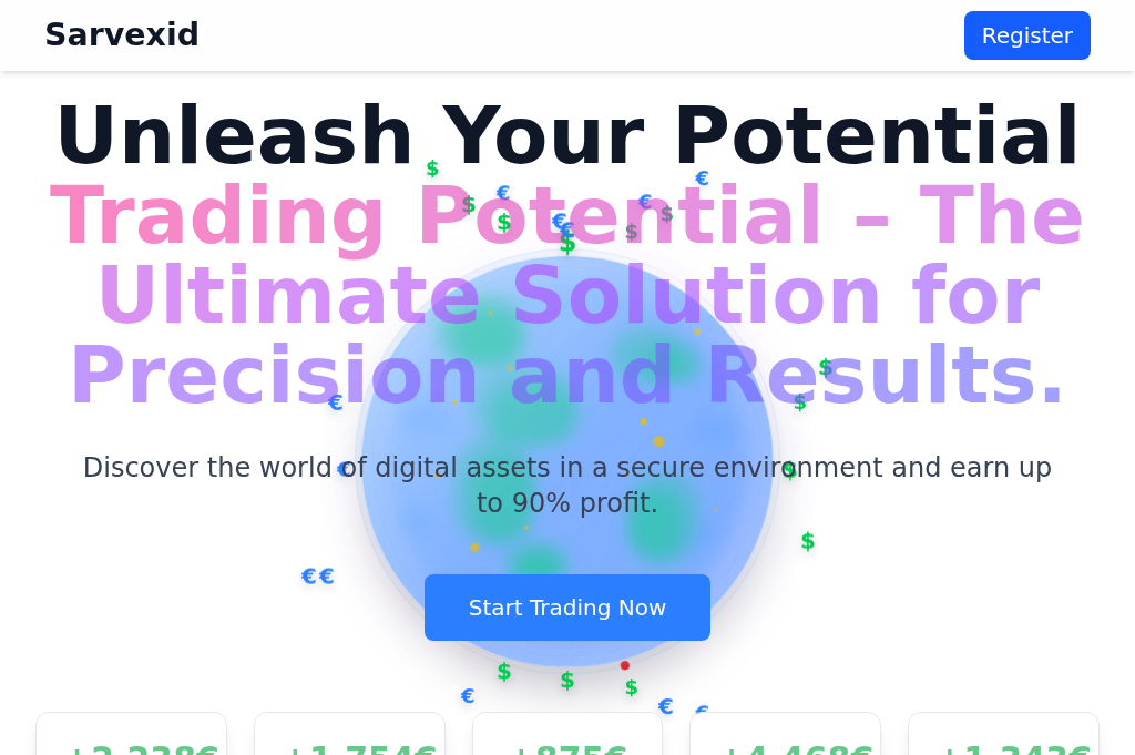 Screenshot of sarvexid-app.com