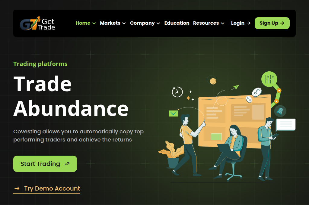 Screenshot of gettrade.space