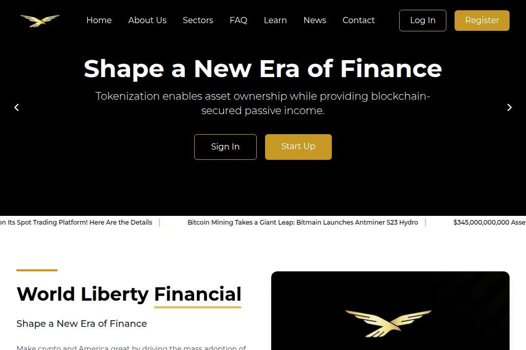 Screenshot of wlfitradeholdings.com