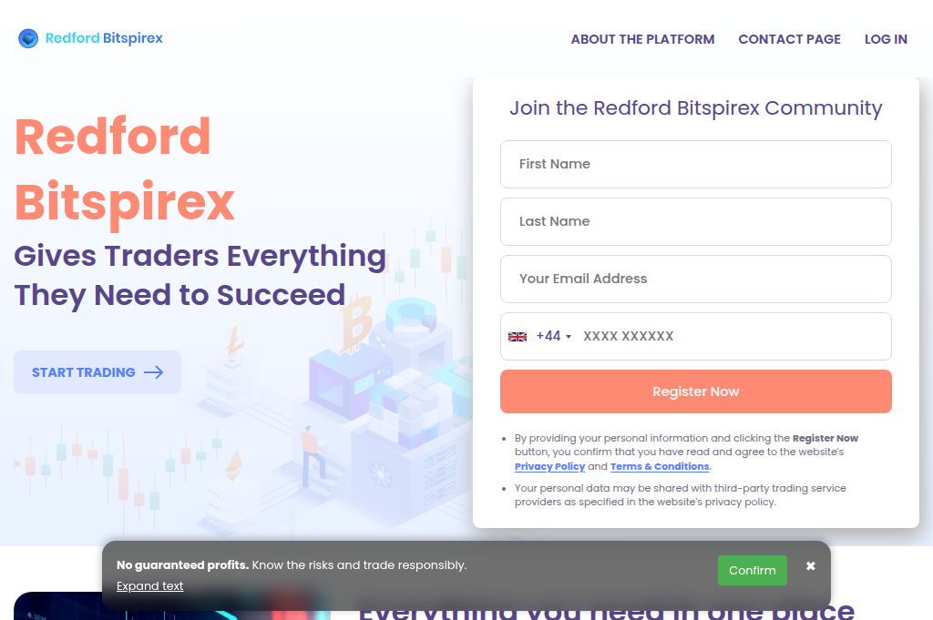 Screenshot of redfordbitspirex-ai.com