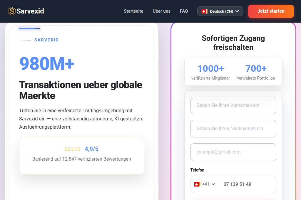 Screenshot of sarvexid.ch