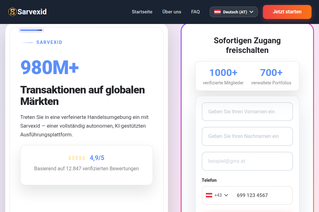 Screenshot of sarvexid.at