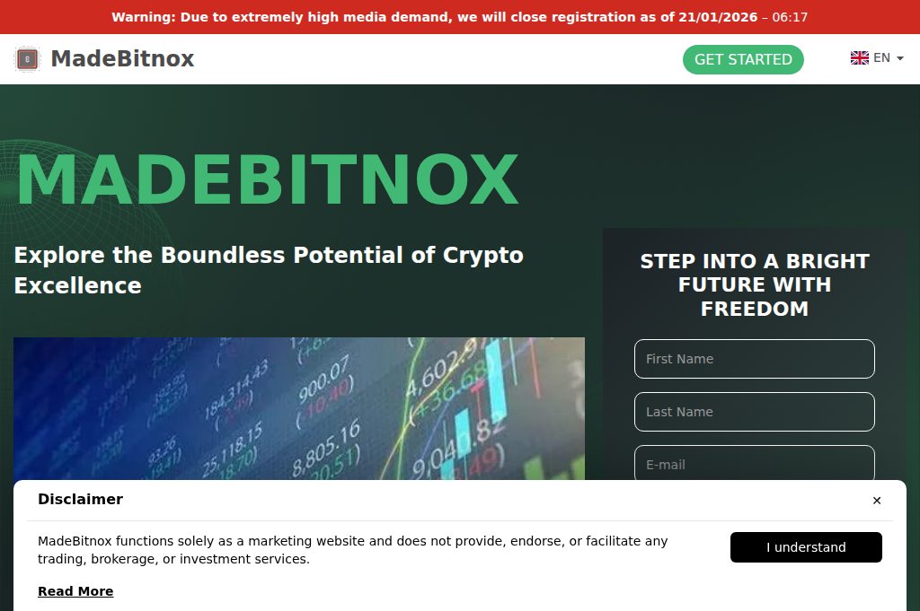 Screenshot of madebitnox.net