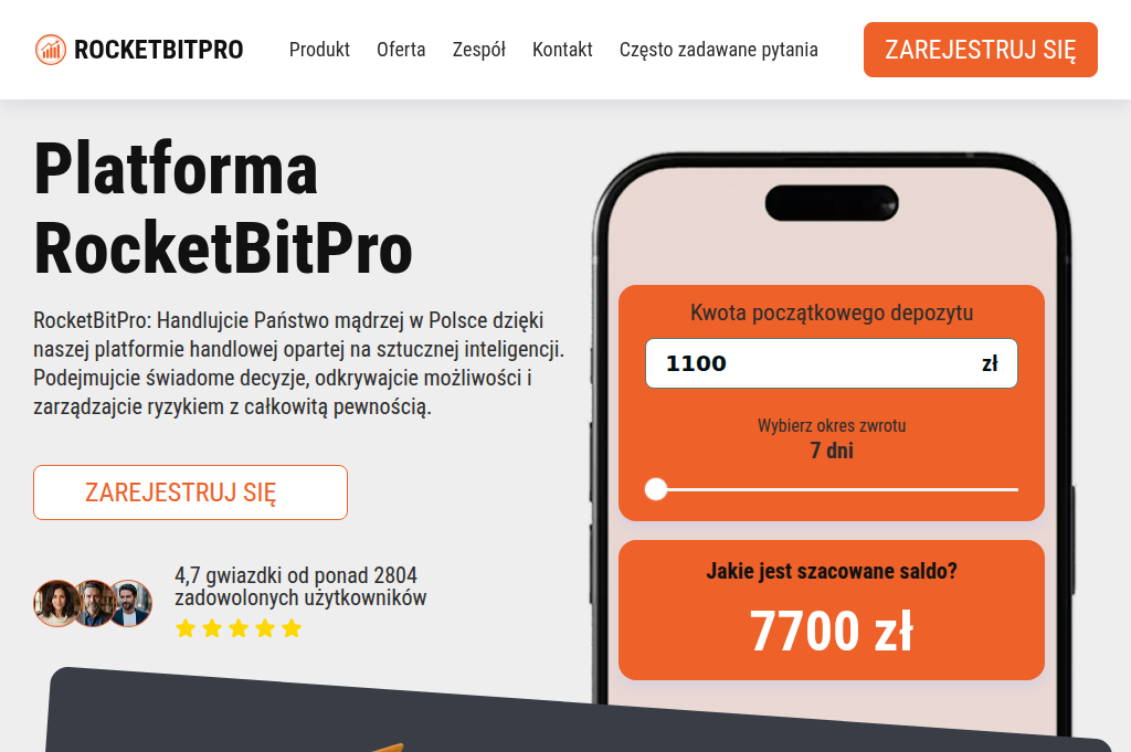 Screenshot of rocket-bit-pro.net