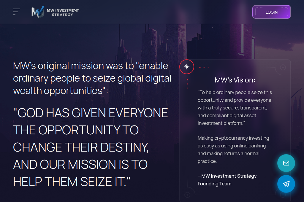 Screenshot of mwinvestmentstrategy.net