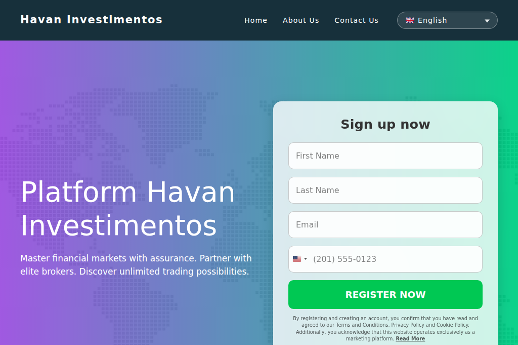 Screenshot of havan-investimentos.com