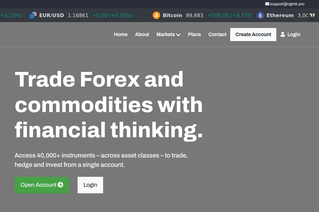 Screenshot of cgmk.pro