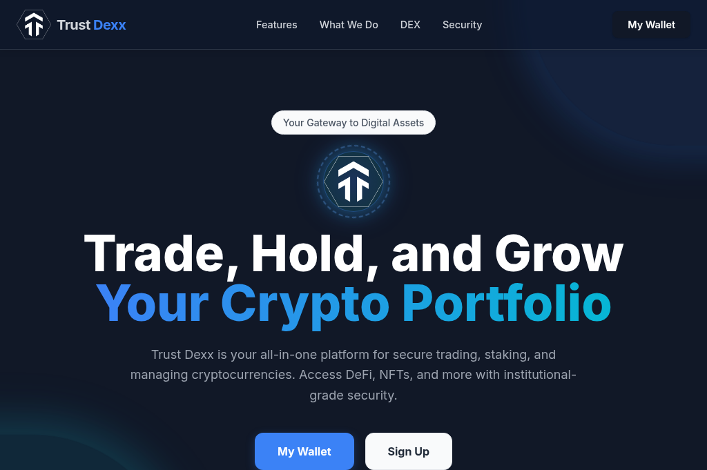 Screenshot of trustdexx.com