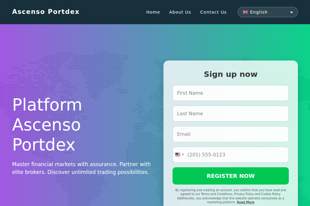 Screenshot of ascensoportdex.com