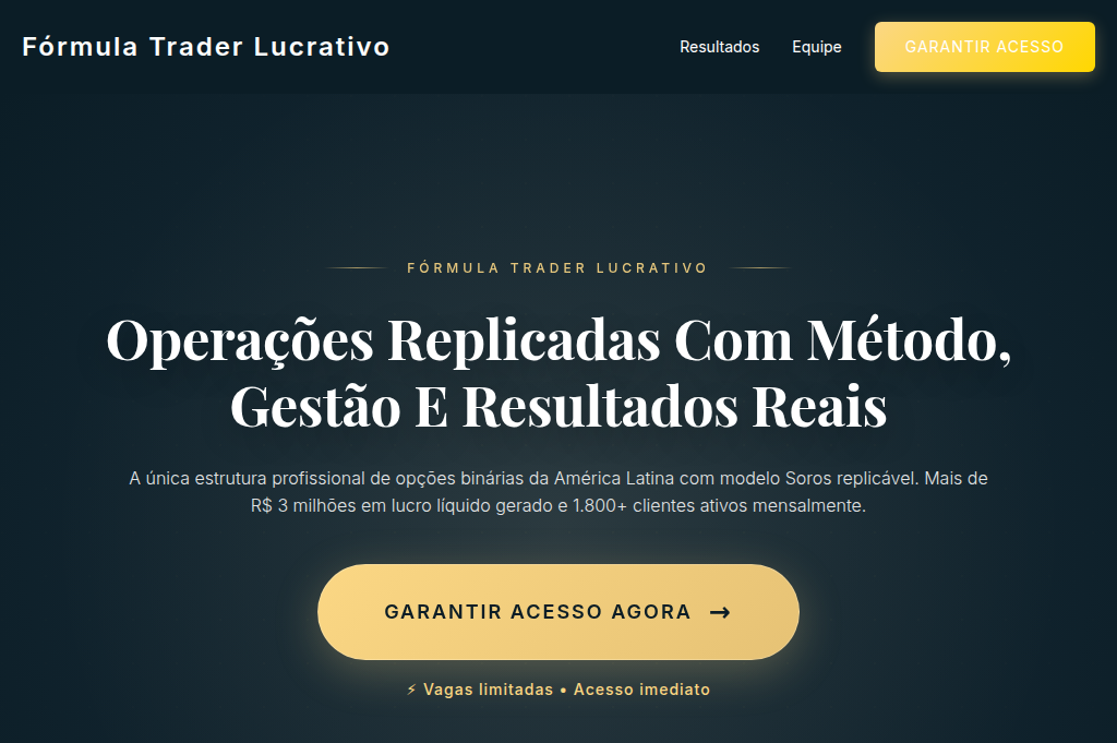 Screenshot of formulatraderlucrativo.online