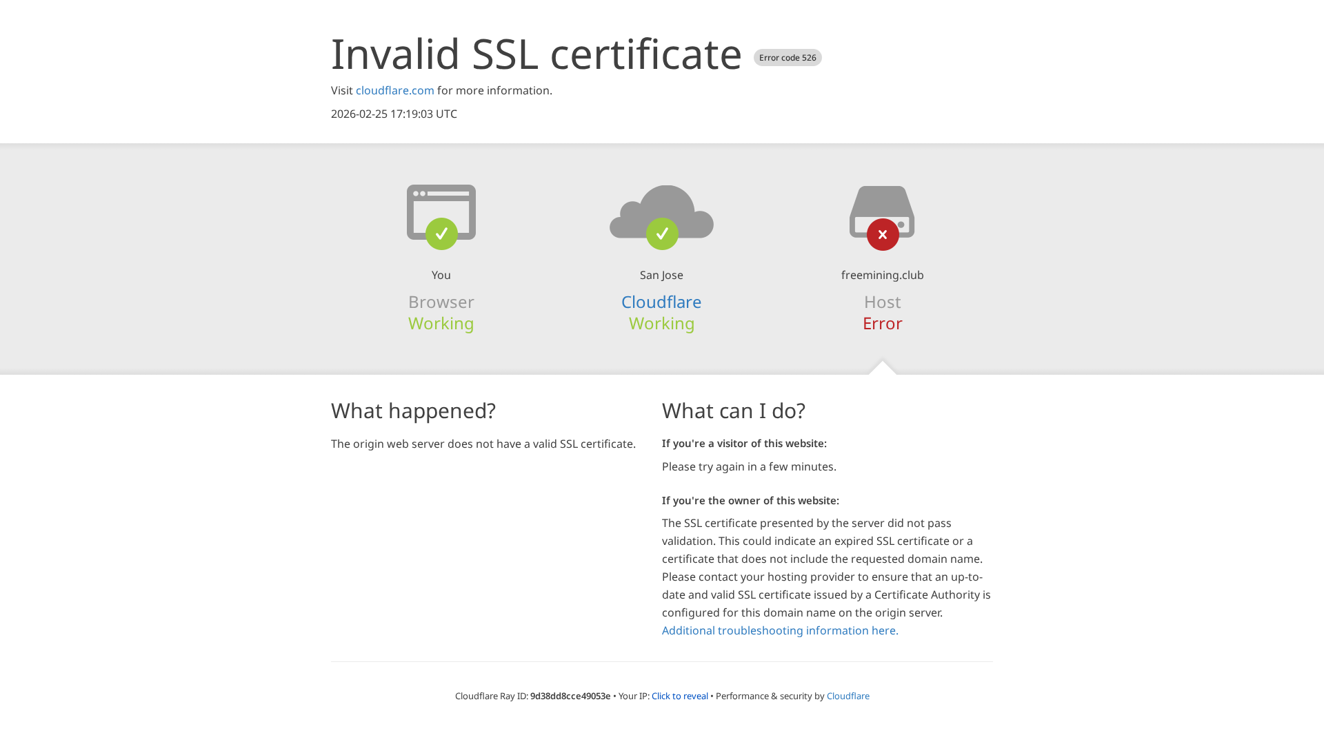 Screenshot of freemining.club